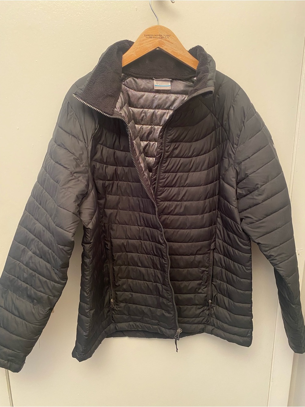 Columbia Black Quilted Packable Puffer Jacket
